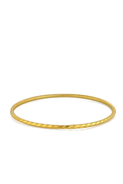 MySilvers Mikron Altın Kaplama Başak Ajda Bilezik