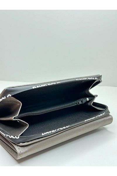 MutlulukDünyamız Large Size Wide Multi-Compartment Special Fabric Women's Wallet
