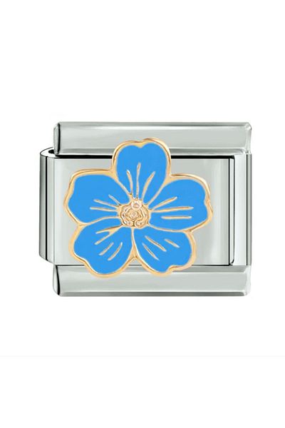 Naturel Tılsım Italian Stainless Steel 9mm Flower Charm