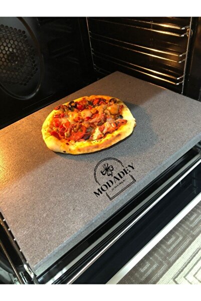 MODADEY Doğal Bazalt Fırın Pişirme Taşı - Tam Fırın Boyutu