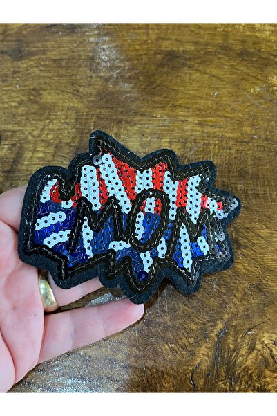 Gönülden Tasarım Traka sa šljokicama 10x7 cm sa natpisom "Wow" - dodatak za p...