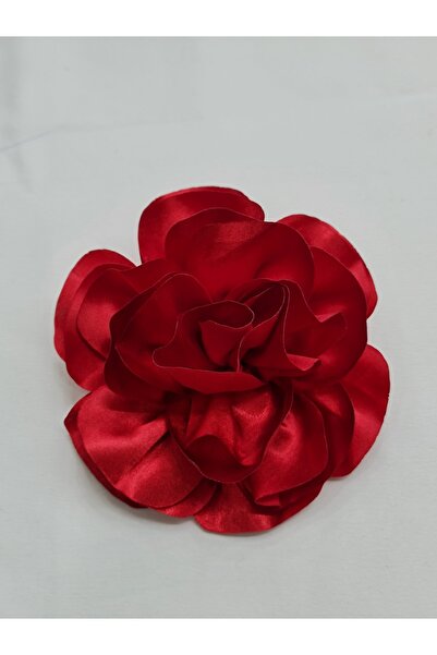 Esteks Dantel ve Tekstil Aksesuarları Iğneli Yaka Çiçeği Broş Kumaş Çiçek Gül Broş 15 CM