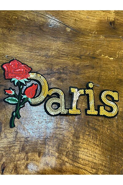 Gönülden Tasarım 25x13 cm Parizski natpisi sa šavovima - dodatak sa šljokicam...