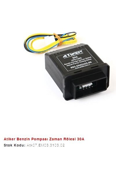 ATİKER BENZIN POMPA ZAMAN RÖLESI (ATIKER) 30 AMPER EM03310302