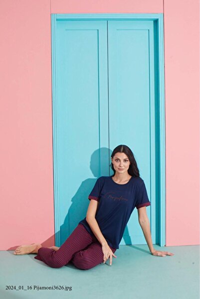 Pijamoni Kadın Milan ipek bambu Pijama Takımı