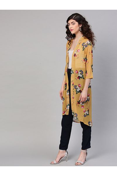 Sassafras By Styli طباعة الأزهار تتغاضى الجبهة المفتوحة