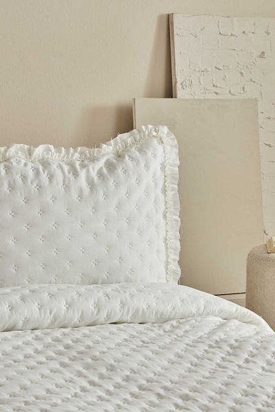 Karaca Home Viona Ecru Double Bed Cover Set