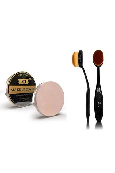 Makeuptime Watch Classic Spoon Brush + Mt Make Up Cover Porcelain Foundation Concealer 210