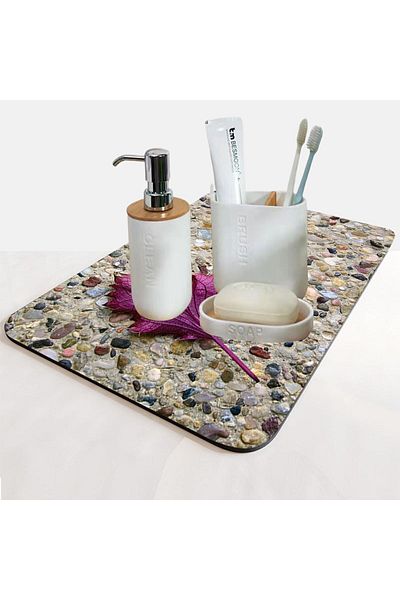 Else Dekor Organizator baie cu model Bijuterii cosmetice Coaster Organizer Prezentare Mat