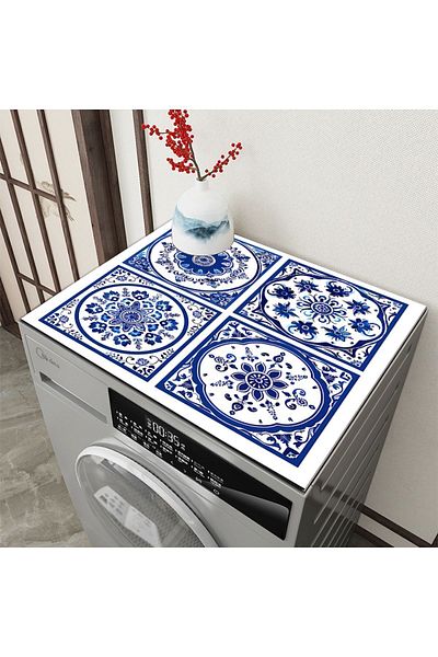 3D ELSE HALI Washing Machine Dryer Refrigerator - Liquid Proof Non-Slip, Washable Cover