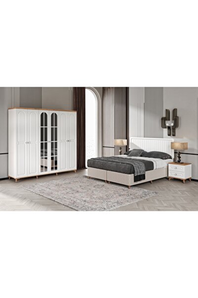 GuneyStore Ücretsiz Montaj Bohem Komple MDF  Yatak Odası Takımı