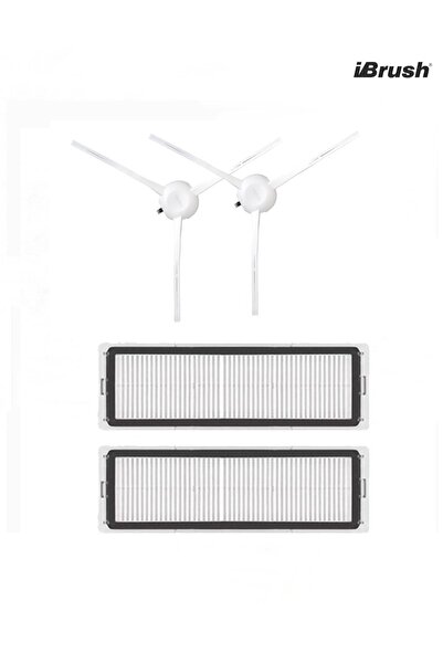 ibrush Dreame F9 2 قطعة فلتر Hepa وفرشاة جانبية 2 قطعة، متوافق مع Dreame F9