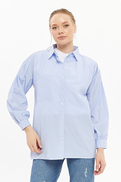 ilmek 24020 Жіноча сорочка з великими рукавами