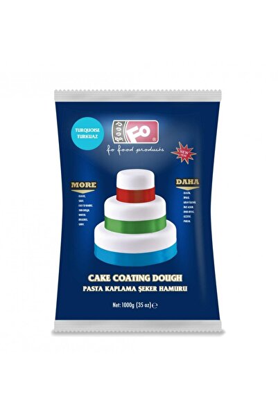 FO Turkuaz Pasta Kaplama Şeker Hamuru 1 kg