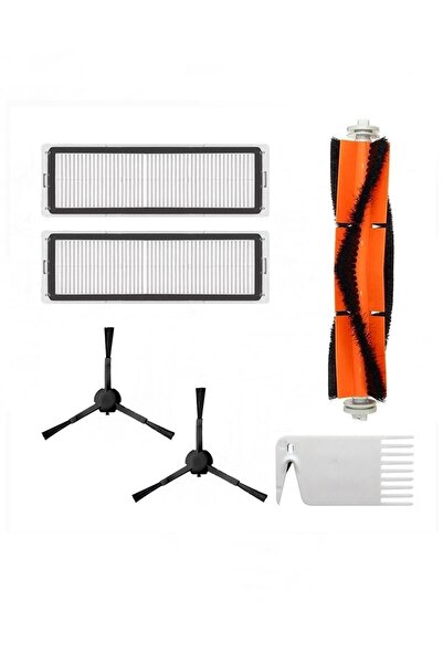 ibrush مجموعة أساسية سوداء متوافقة مع Xiaomi 1c و2c، Xiaomi Vacuum Mop 1c 2c Stytj01zhm 5 قطع