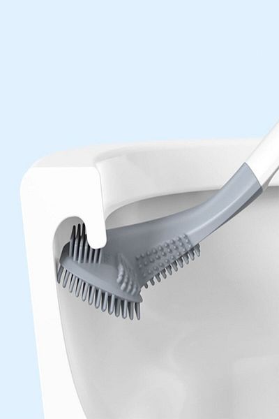Osso Halı Osso Golf Design Silicone Bathroom Toilet Toilet Cleaning Brush and Holder Set