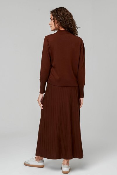 ilmek Women's Knitwear Sweater Skirt Set
