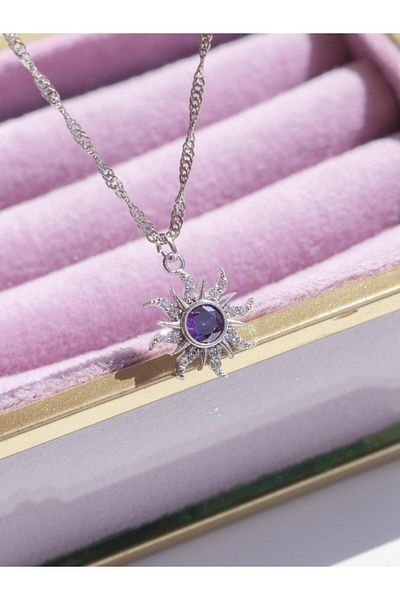 Reorah Collection Rapunzel Minimal Technical Necklace - Sun Entry Design