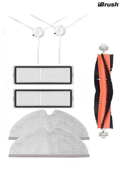 ibrush Dreame L10 Pro 7 Piece White Ultra Set - Side Brush, Compatible With