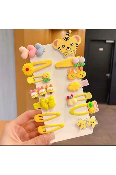 synshop Sanrio Hello Kitty Cinnamoroll My Melody - Set de 14 agrafe de păr Kawai pentru fete și bebeluși