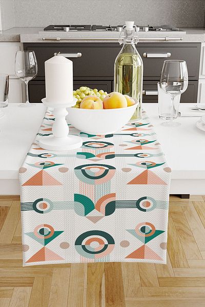 Else Dekor Aleer decorativ modern, cu model minimalist, imprimat digital, rezistent la pete, 40x140cm