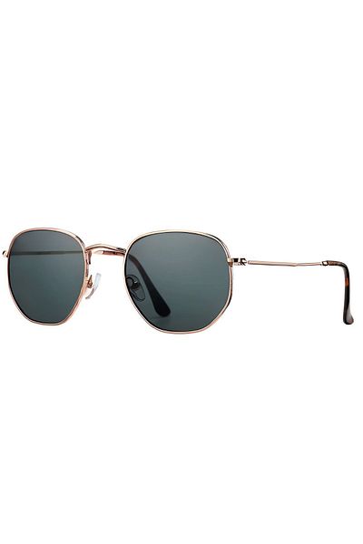 Polo55 Petra Hexagon Pentagonal Rose-Black Women's Sunglasses