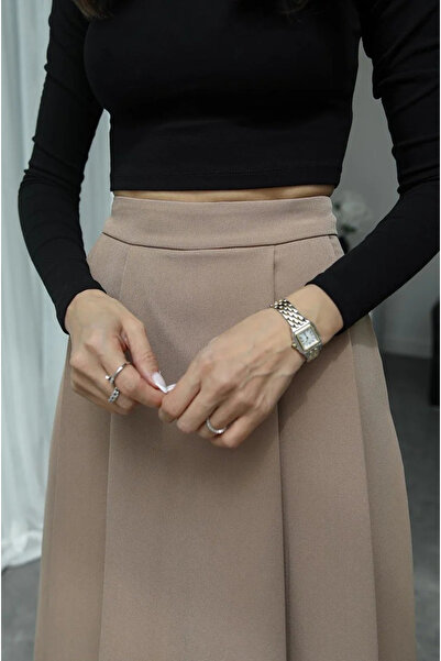 My Blog Dlhá rozšírená sukňa z norkového záhybu