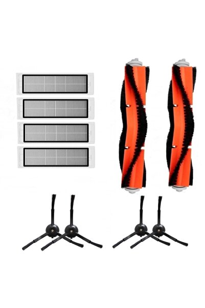 ibrush Roborock S50 Mega 10 Piece Set - Compatible with S55, Black with Side ...