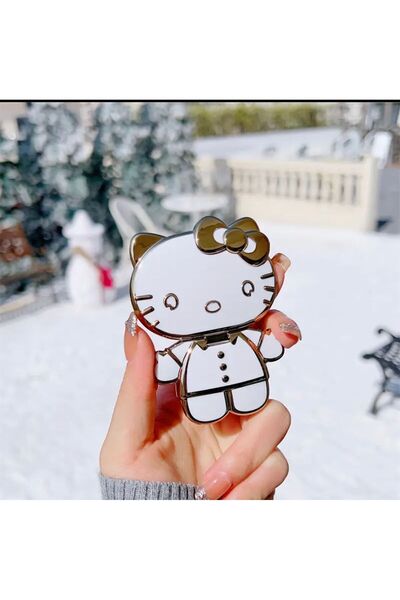 SUAR Hello Kitty Aynalı Telefon Standı Yapışkan Telefon Kılıfına Yapıştırılır