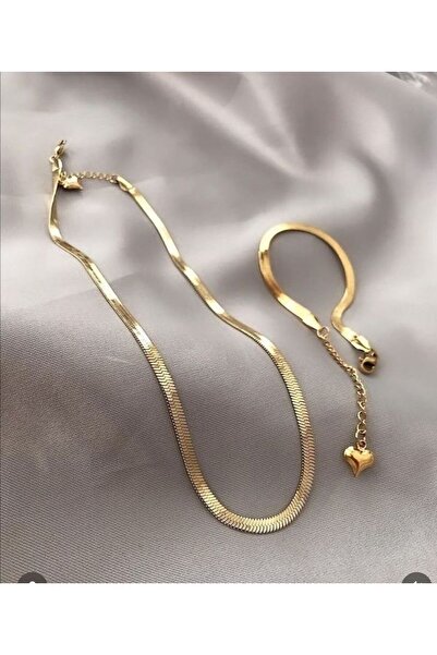 Çelik Alerji Kararma Yapmaz Italyan Kolye Bileklik Set