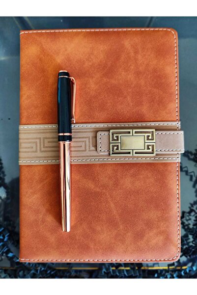mr shopping MR Leather Lined Notebook and Pen Set - Gift Special Design