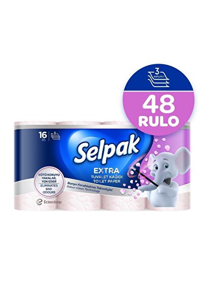 Selpak ® Extra Tuvalet Kağıdı Banyo Ferahlatma 48'li
