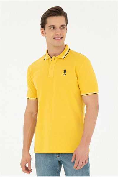 U.S. Polo Assn. Μπλουζάκι U.S. Polo Assn. Ανδρικό Saffron Basic