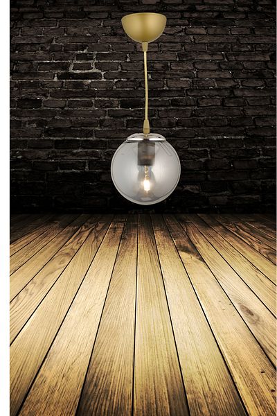 SONSUZ AYDINLATMA&AVİZE Smoke Colored Infinite Pendant Lamp - Antique Detailed, Glass Globe Ball Facing - Luxury Chandelier