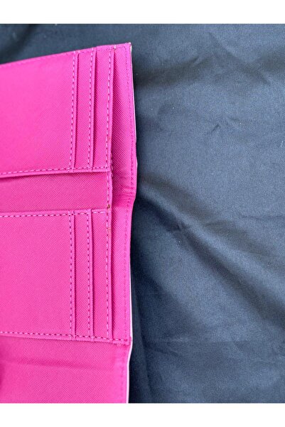 By EDUU Patent Leather Pink Wallet - With Money Compartment and Card Holder