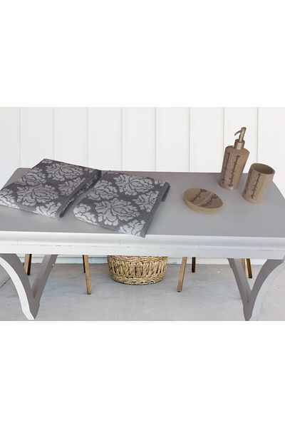 Özdilek 2-Piece Ozdilek Gray Hand-Face Towels - 50x90 Living