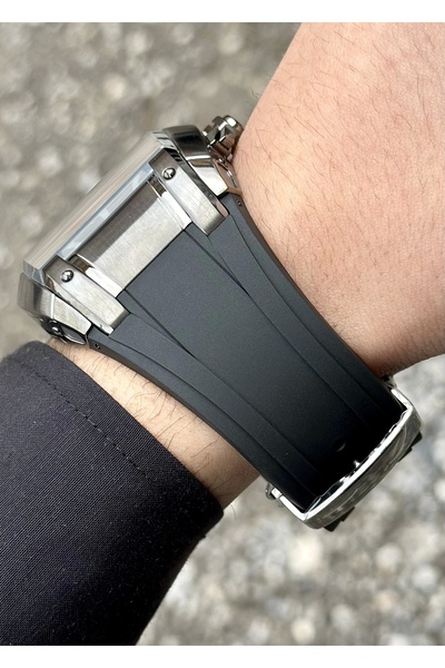 Fiesta Navy Blue Steel Case Wind Up Men's Wristwatch