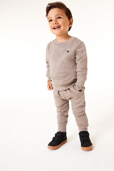 Next Baby 100% Cotton Putty Stone Jogger Set