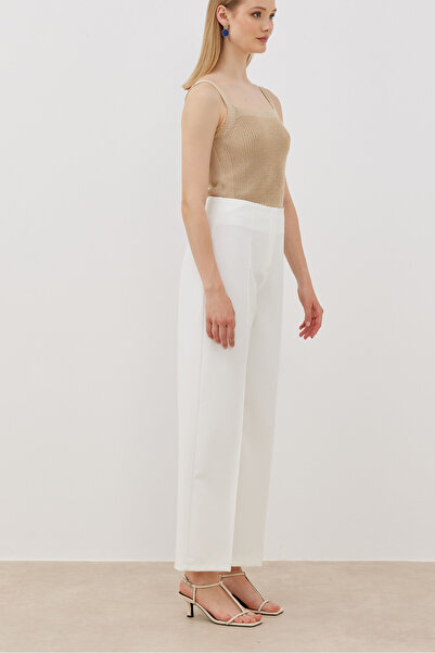 NUR KALAY COLLECTION Palazzo Fabric Trousers