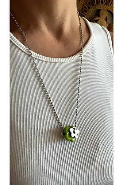 by özllem Porcelain Daisy Colorful Necklace