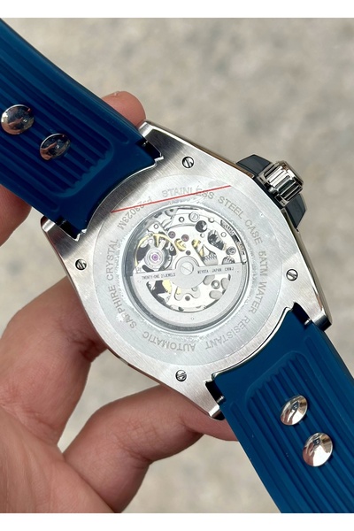 Fiesta Navy Blue Silicone Band Men's Wristwatch