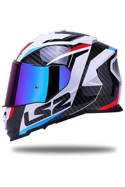 LS2 Storm 2 Racer Mavi-kırmızı Kask