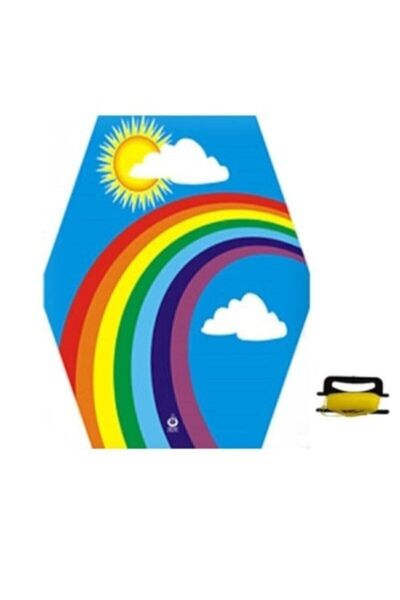 ARIK Gökkuşağı Uçurtma Seti 50 Mt Ipli 5 Mt Kuyruklu 70x85 Cm Çıtalı