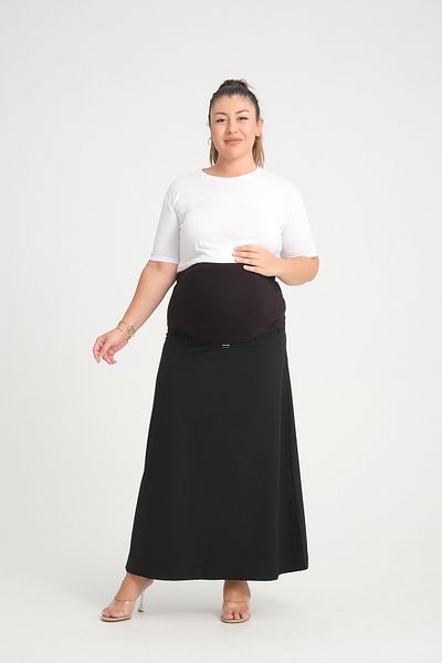 KATLİN MATERNİTY WEAR تنورة قماش الخصر قابلة للتعديل للحوامل