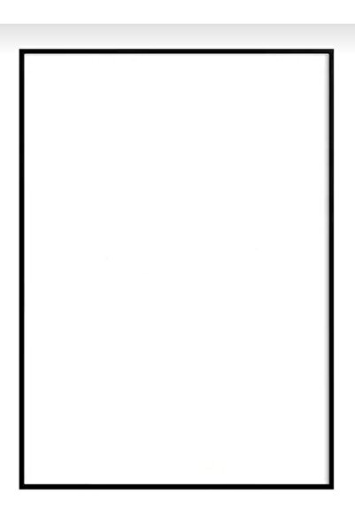 POLAT CAM Siyah Metal Camlı Cerceve 40x50