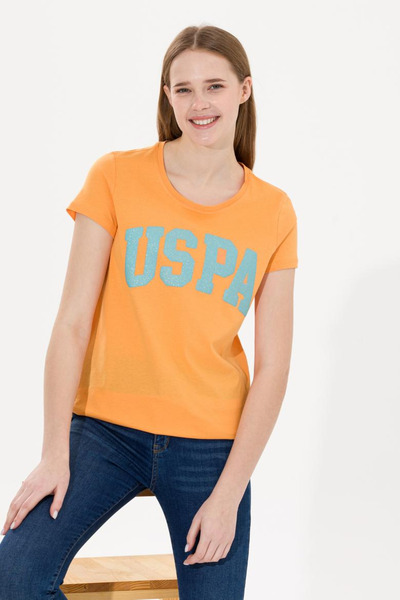 U.S. Polo Assn. Tricou portocaliu pentru femei