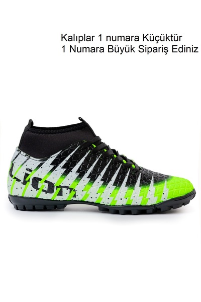 Freemax Freemax.1452 Pantofi de fotbal pentru covor unisex - verde cu șosete negre