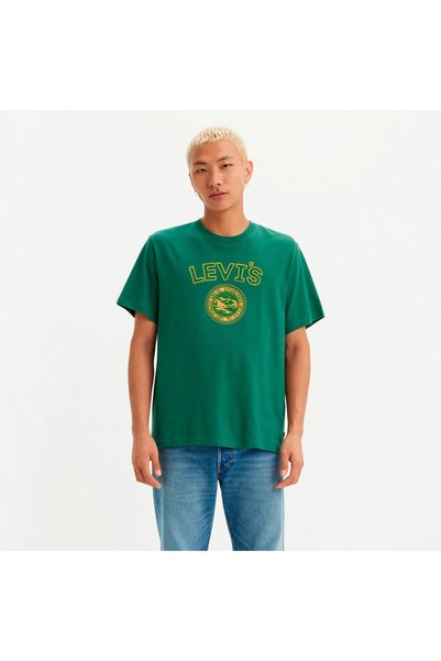 Levis Levi's Relaxed Fit Short-Sleeved T-Shirt Neutral Green Yellow 16143-1492