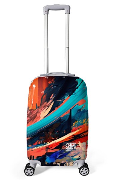 Coral High Renkli Desenli PC Kabin Boy Valiz (50cm) 16816