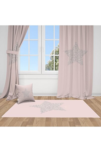 Bebemotto Parlayan Altın Yıldız, Pembe, Gri, Ithal Kumaş, Çocuk Ve Bebek Odas...